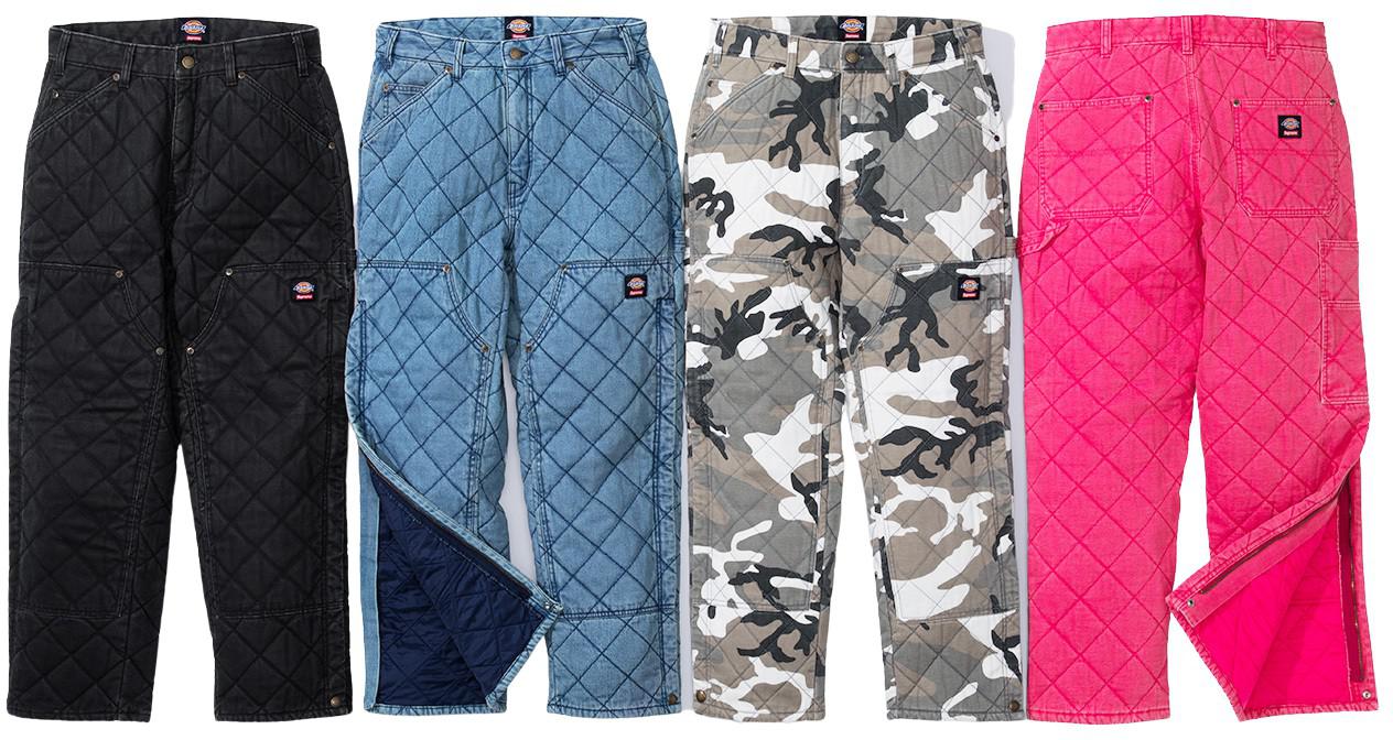 Supreme Dickies quilted double knee Pant
