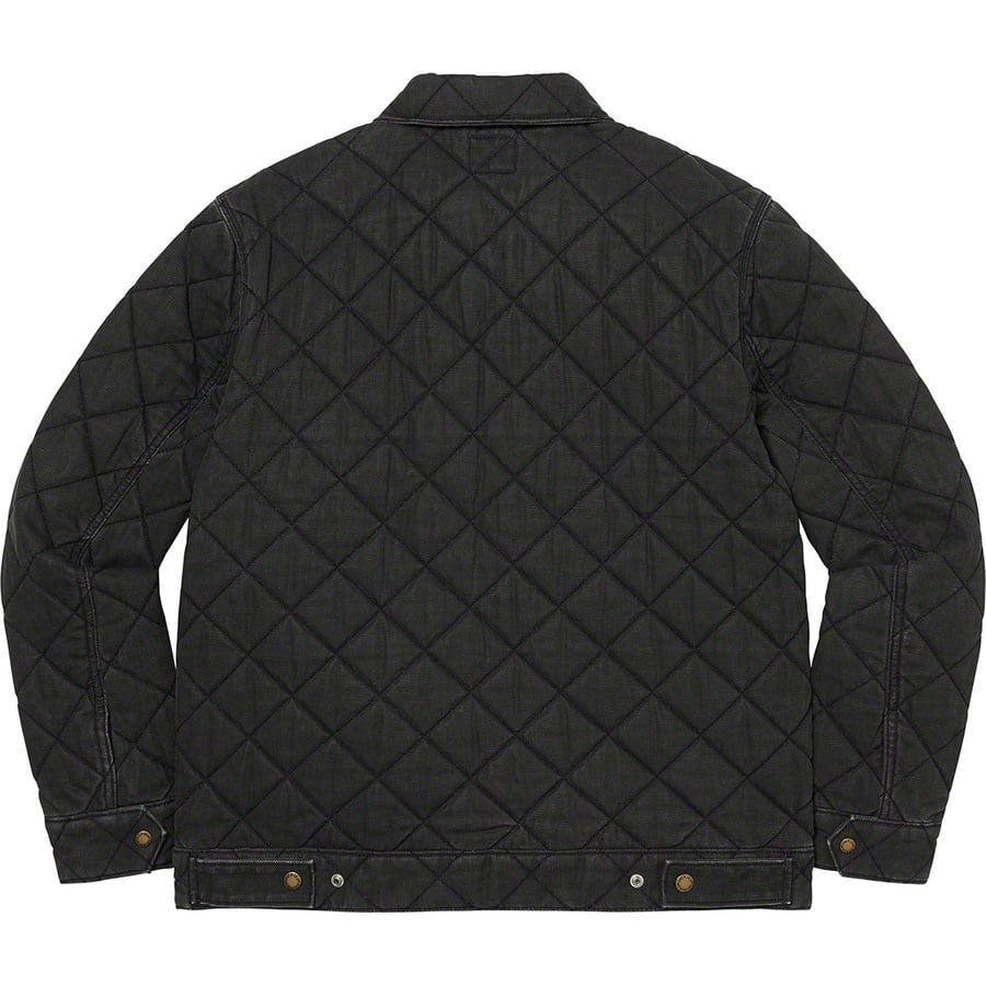 Details on Supreme Dickies Quilted Work Jacket Black from fall winter
                                                    2021 (Price is $168)
