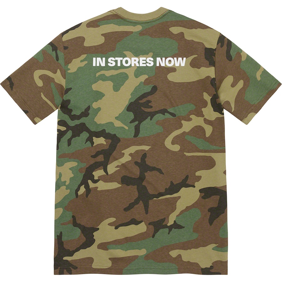 Details on Diamond Tee Woodland Camo from fall winter
                                                    2021 (Price is $38)
