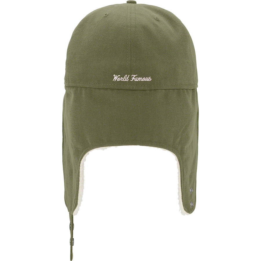 Details on Earflap Box Logo New Era Olive from fall winter
                                                    2021 (Price is $68)