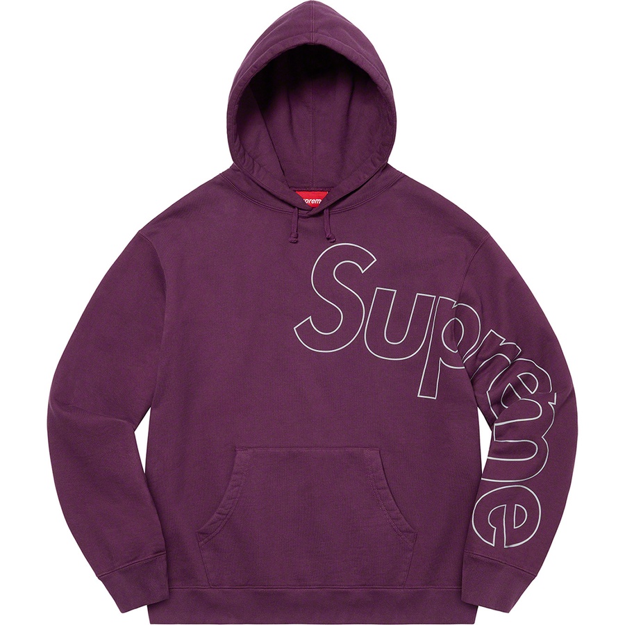 Details on Reflective Hooded Sweatshirt Eggplant from fall winter
                                                    2021 (Price is $158)