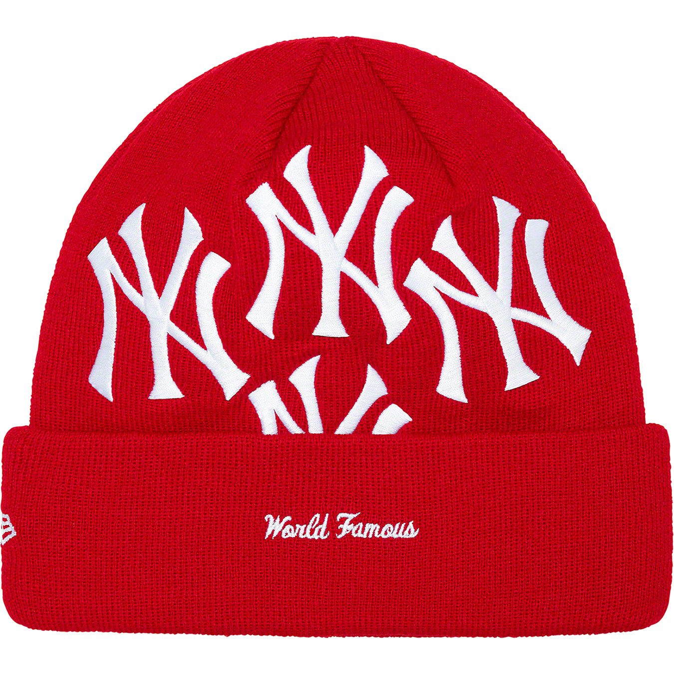 Supreme New York Yankees New Era Box Logo Beanie Red – Rundown LA