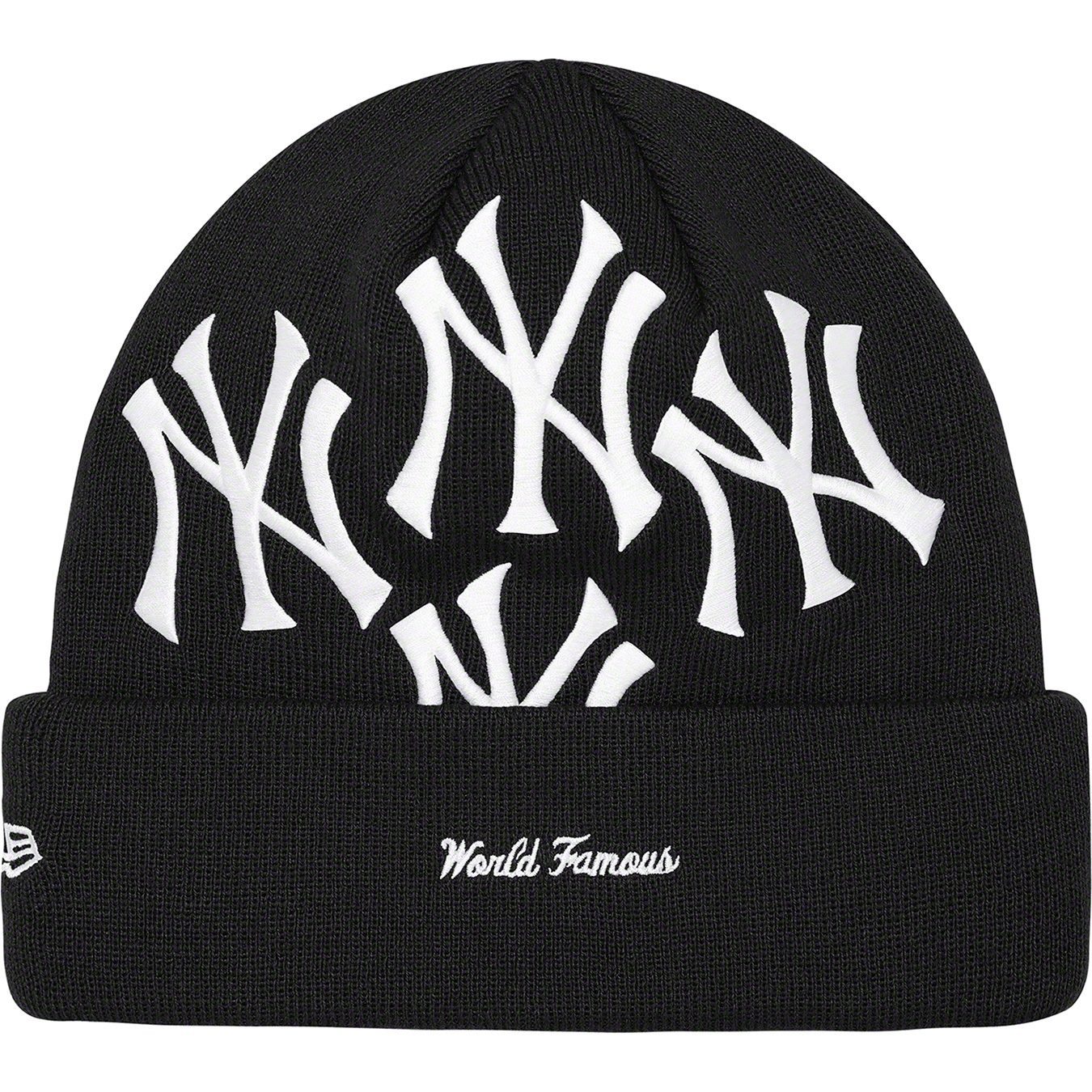 Supreme x New York Yankees x New Era Box Logo Beanie 'Black' | Men's Size Onesize