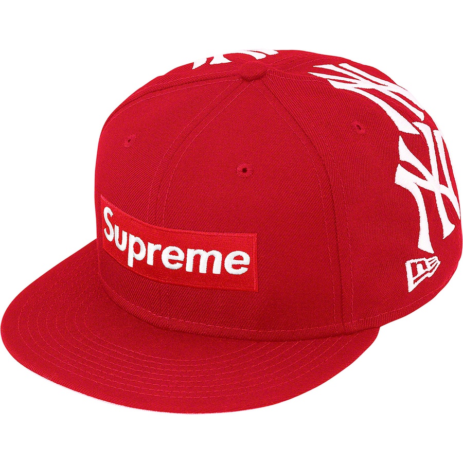 Details on Supreme New York Yankees™ Box Logo New Era Red from fall winter
                                                    2021 (Price is $68)