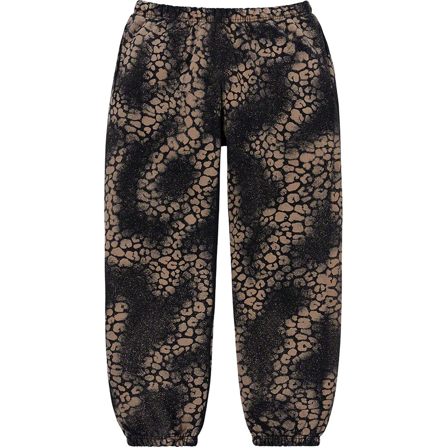 Details on Bleached Leopard Sweatpant Black from fall winter
                                                    2021 (Price is $188)