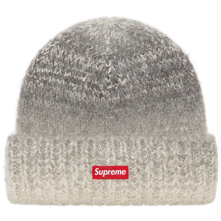 Details on Gradient Stripe Beanie Grey from fall winter
                                                    2021 (Price is $38)