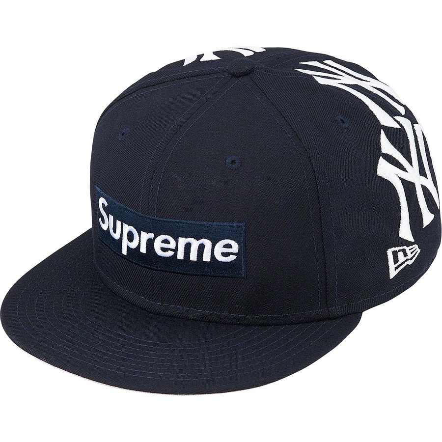 Details on Supreme New York Yankees™ Box Logo New Era Navy from fall winter
                                                    2021 (Price is $68)