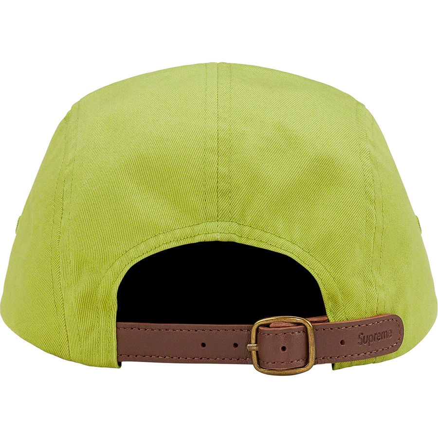 Details on Washed Chino Twill Camp Cap Dark Lime from spring summer
                                                    2022 (Price is $48)