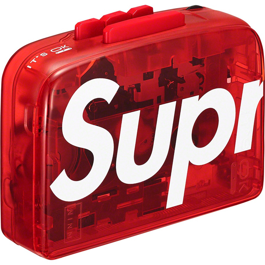 Details on Supreme IT'S OK TOO Cassette Player Red from spring summer
                                                    2022 (Price is $128)