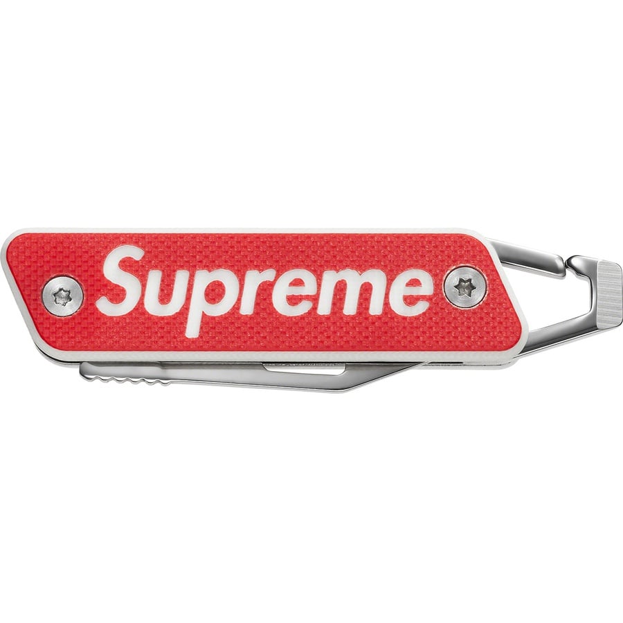 Details on Supreme TRUE Modern Keychain Knife Red from spring summer
                                                    2022 (Price is $28)