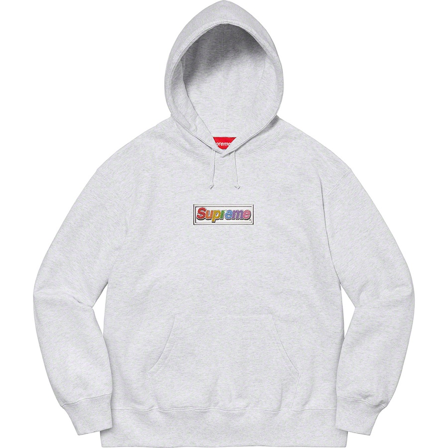 Details on Bling Box Logo Hooded Sweatshirt Ash Grey from spring summer
                                                    2022 (Price is $158)