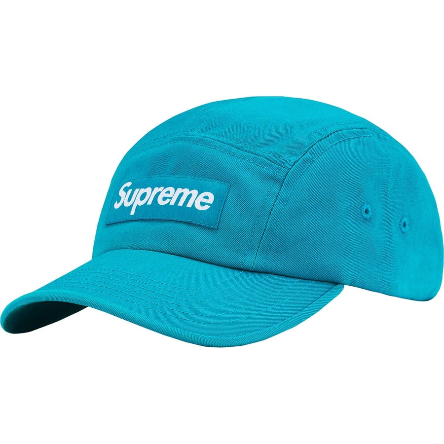 Details on Washed Chino Twill Camp Cap Teal from spring summer
                                                    2022 (Price is $48)