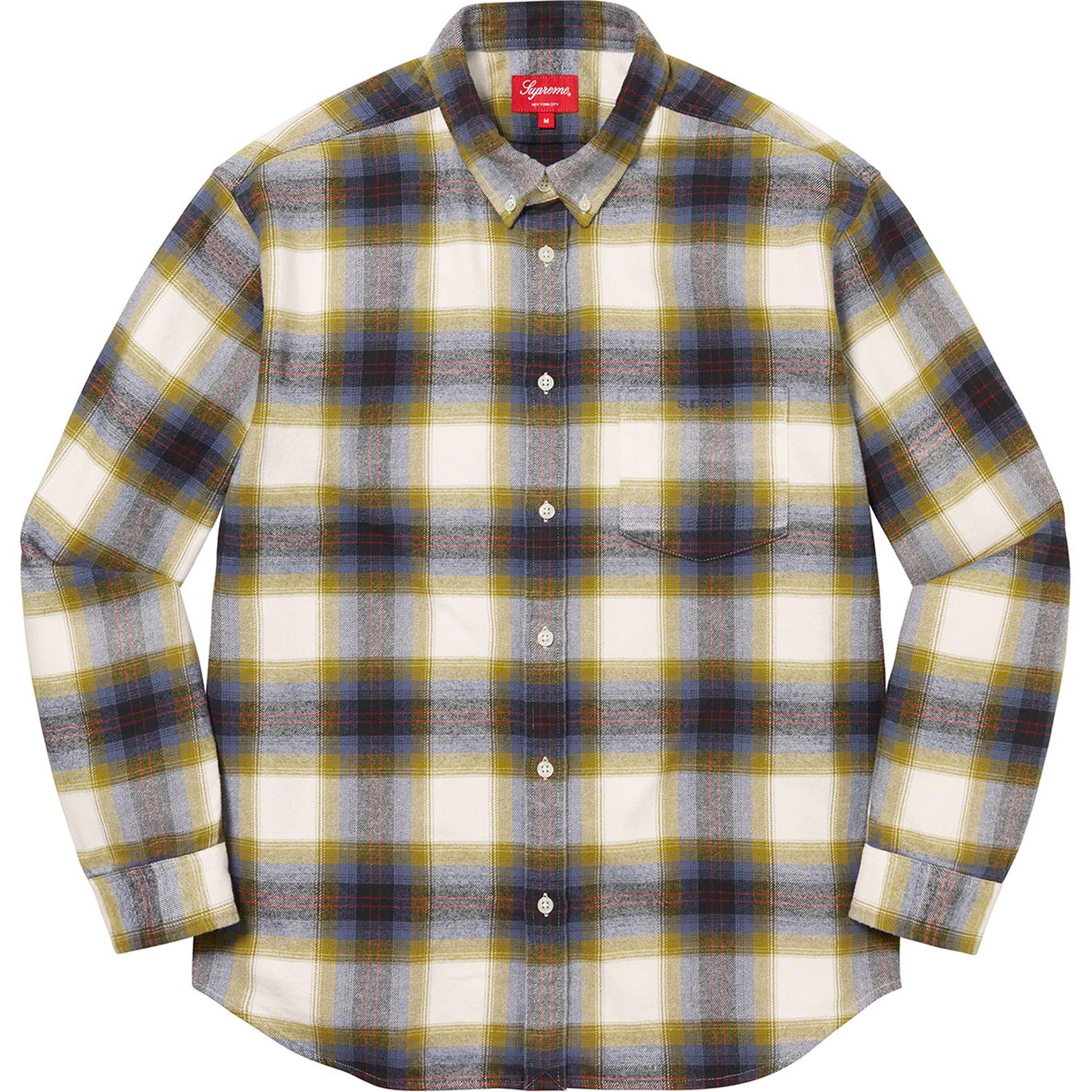 Supreme◇22SS/Brushed Plaid Flannel Shirt/シャツ/M/コットン/GRN ...