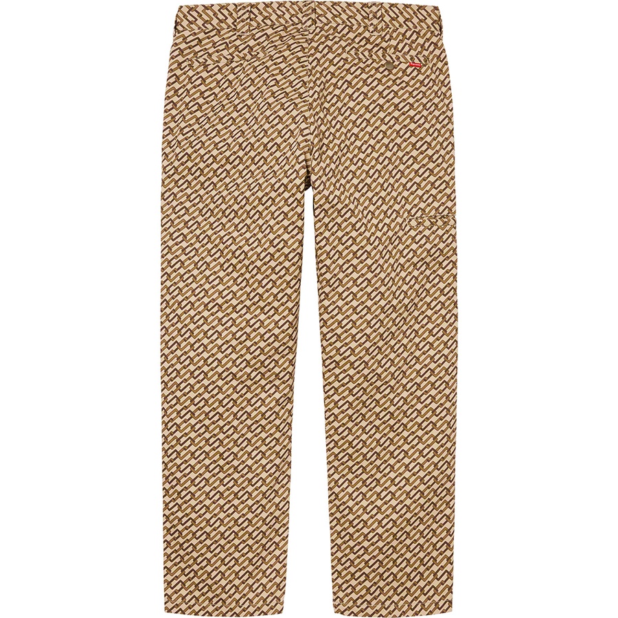 Details on Work Pant Khaki Monogram from spring summer
                                                    2022 (Price is $128)