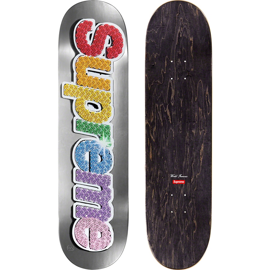 Details on Bling Box Logo Skateboard Platinum - 8.25" x 32" from spring summer
                                                    2022 (Price is $58)