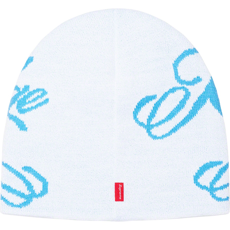 Details on Knowledge Reigns Beanie White from spring summer
                                                    2022 (Price is $40)
