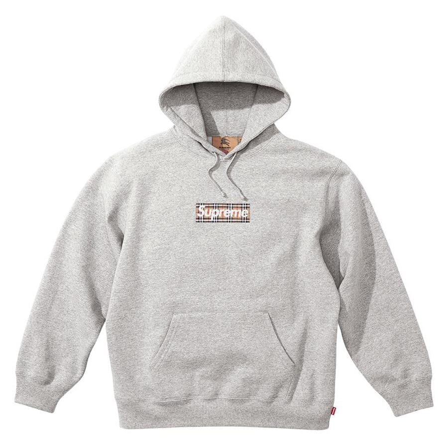 Details on Supreme Burberry Box Logo Hooded Sweatshirt  from spring summer
                                                    2022 (Price is $198)