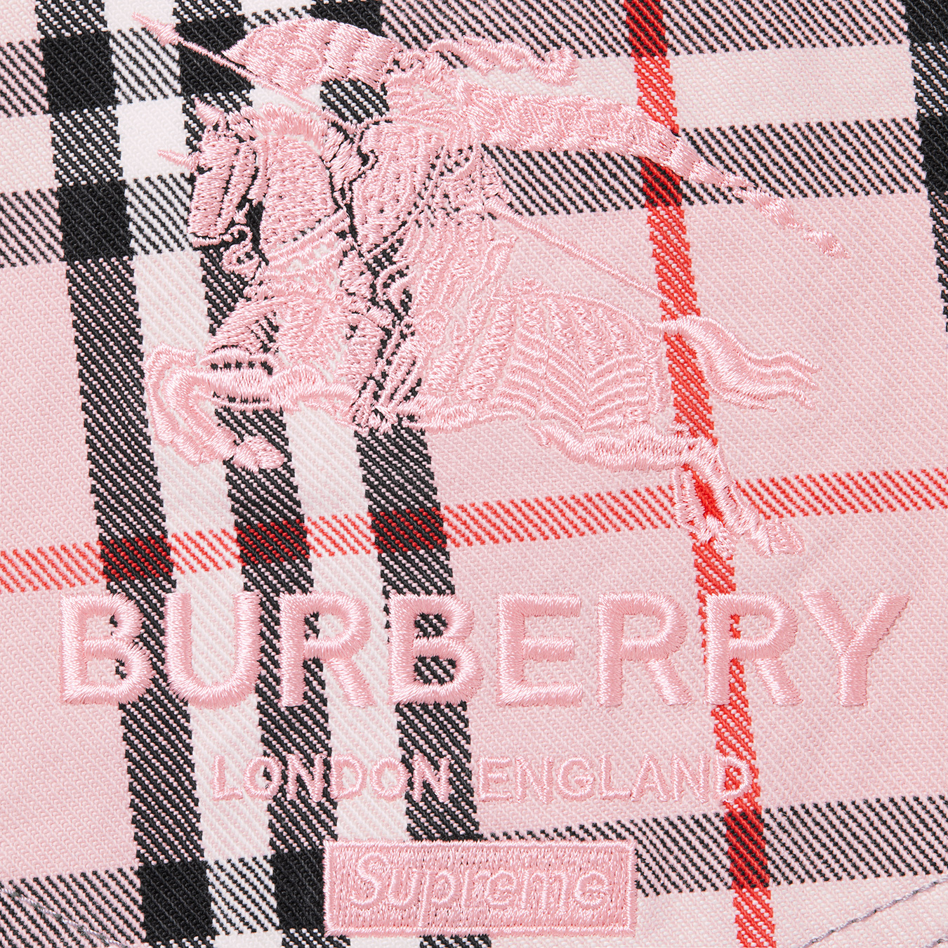 Burberry x Supreme S/S 22 Regular Jeans Trouser pants - Pink Size 32