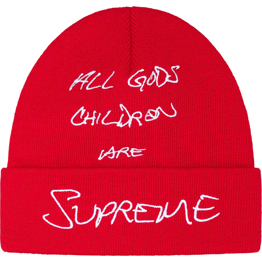 Details on God's Children Beanie Red from spring summer
                                                    2022 (Price is $40)