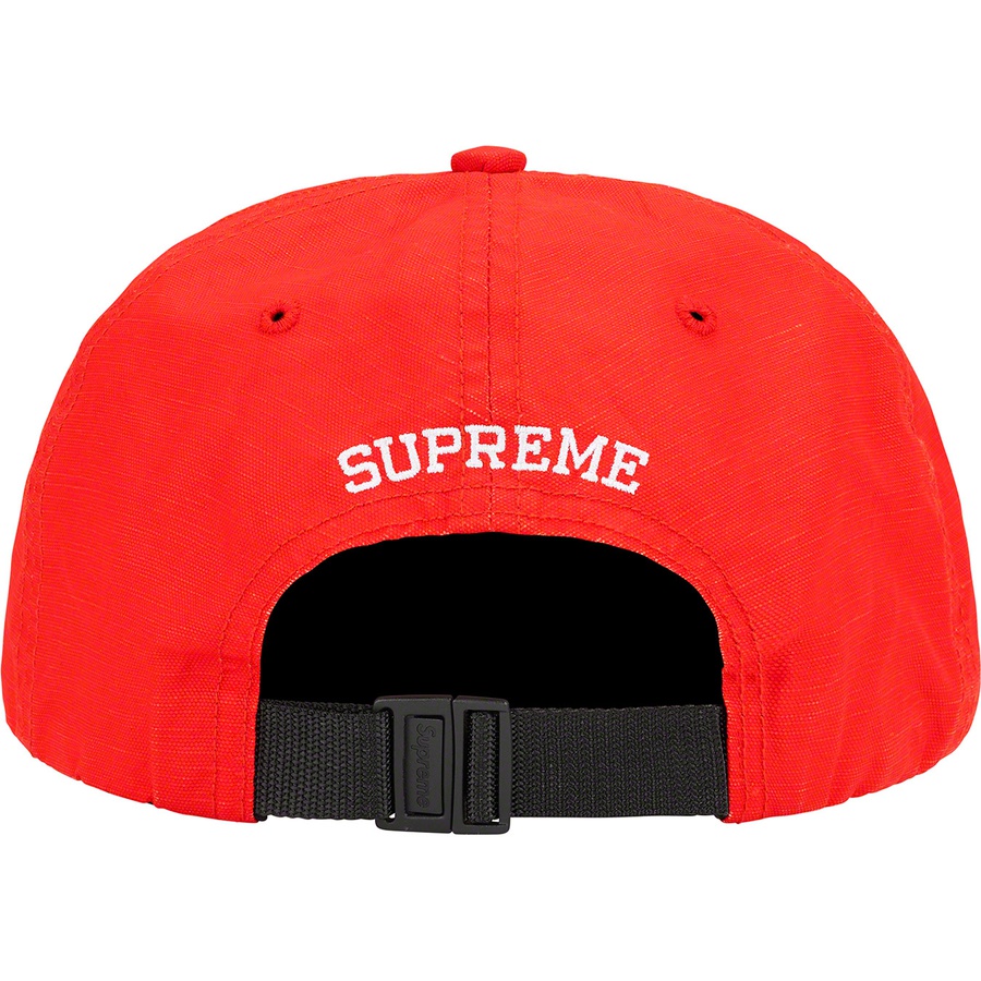 Details on Small Box Coated Linen 6-Panel Red from spring summer
                                                    2022 (Price is $54)