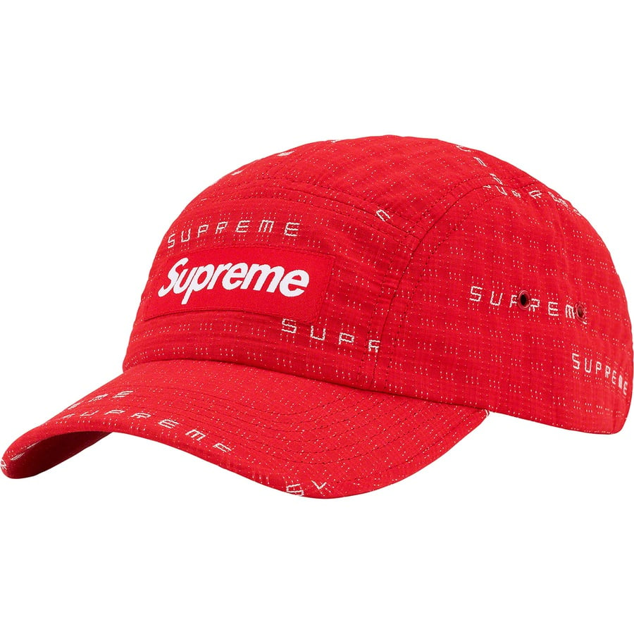 Details on Stitch Jacquard Camp Cap Red from spring summer
                                                    2022 (Price is $48)