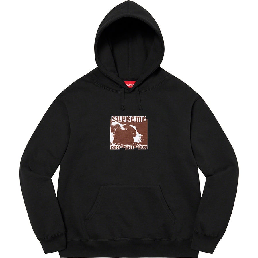 Details on Dog Eat Dog Hooded Sweatshirt Black from spring summer
                                                    2022 (Price is $158)