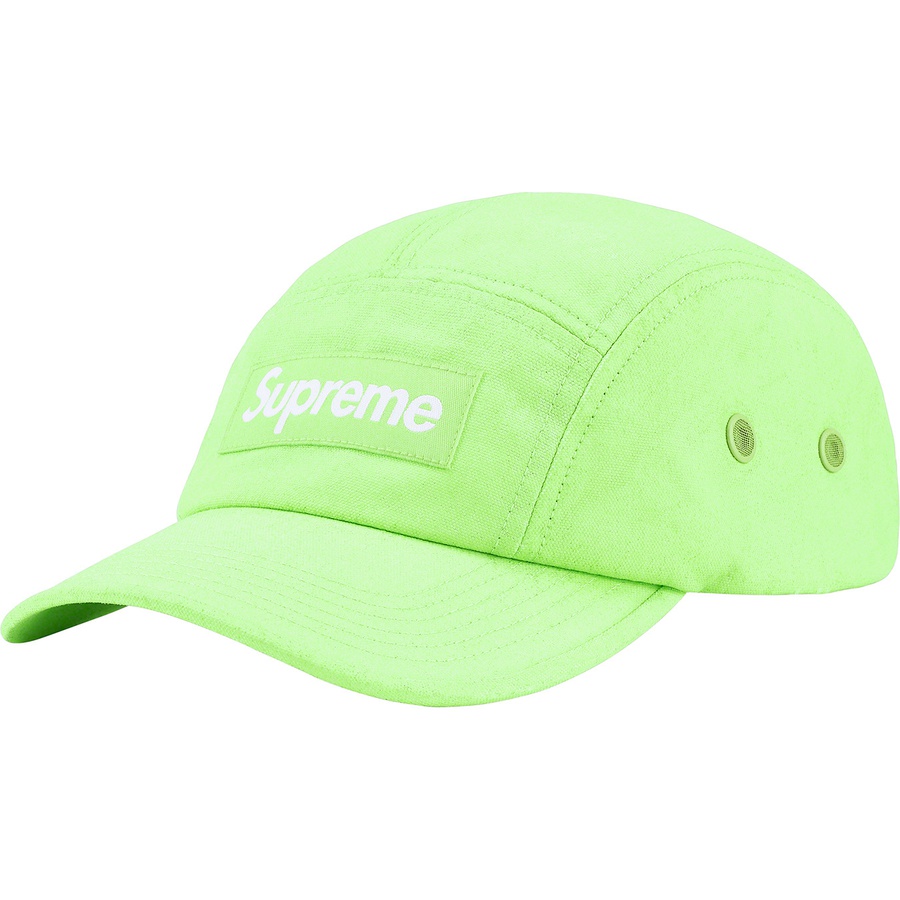 Details on Coated Cordura Camp Cap Lime from spring summer
                                                    2022 (Price is $54)
