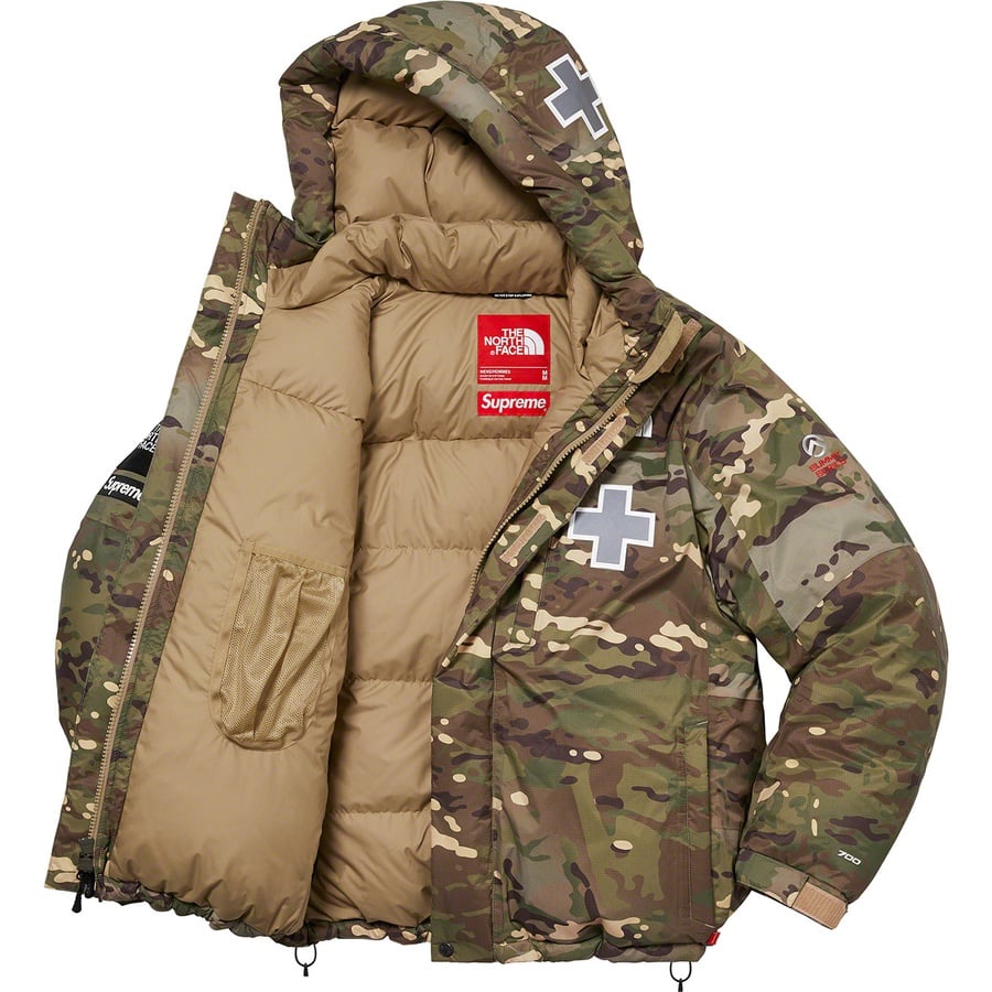 Details on Supreme The North FaceSummit Series Rescue Baltoro Jacket Multi Camo from spring summer
                                                    2022 (Price is $498)