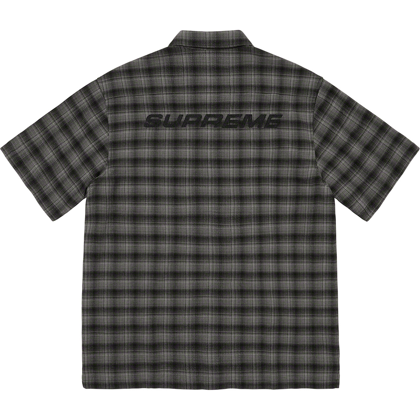 8,050円supreme plaid S/S shirt black 22ss our's