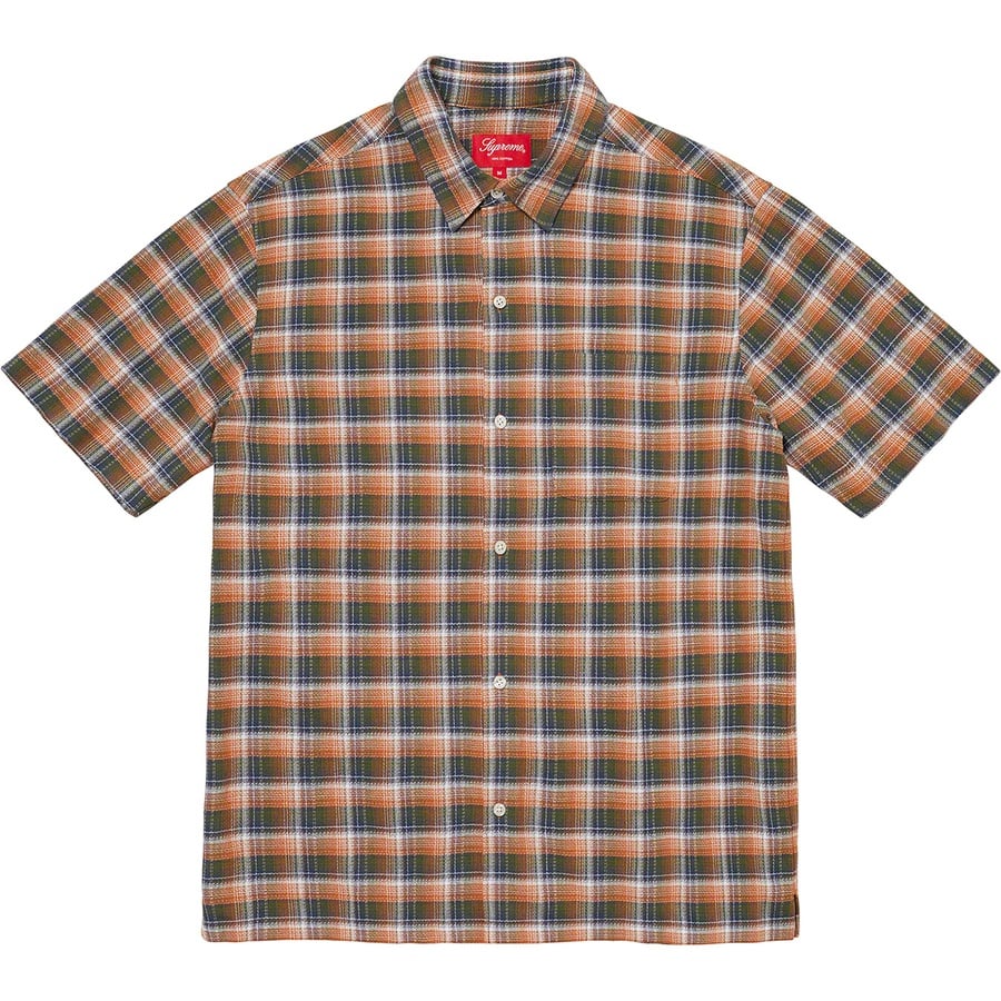 Details on Plaid S S Shirt Orange from spring summer
                                                    2022 (Price is $128)