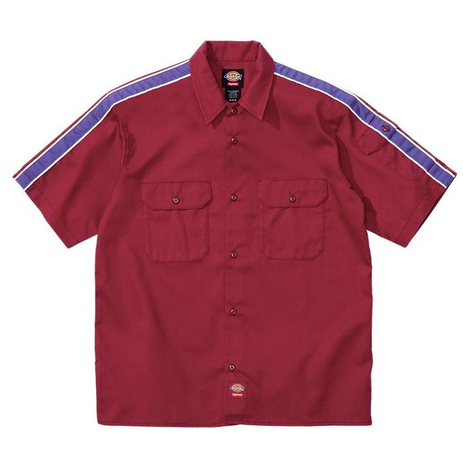 Details on Supreme Dickies Stripe S S Work Shirt  from spring summer
                                                    2022 (Price is $118)