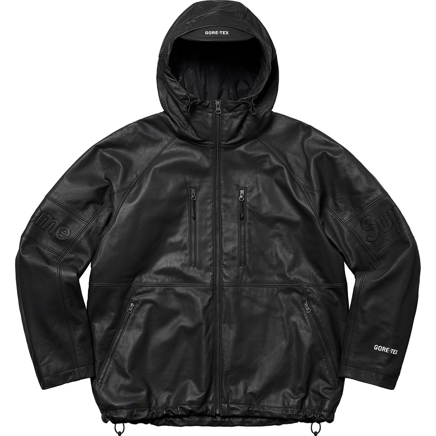Details on GORE-TEX Leather Jacket Black from spring summer
                                                    2022 (Price is $768)