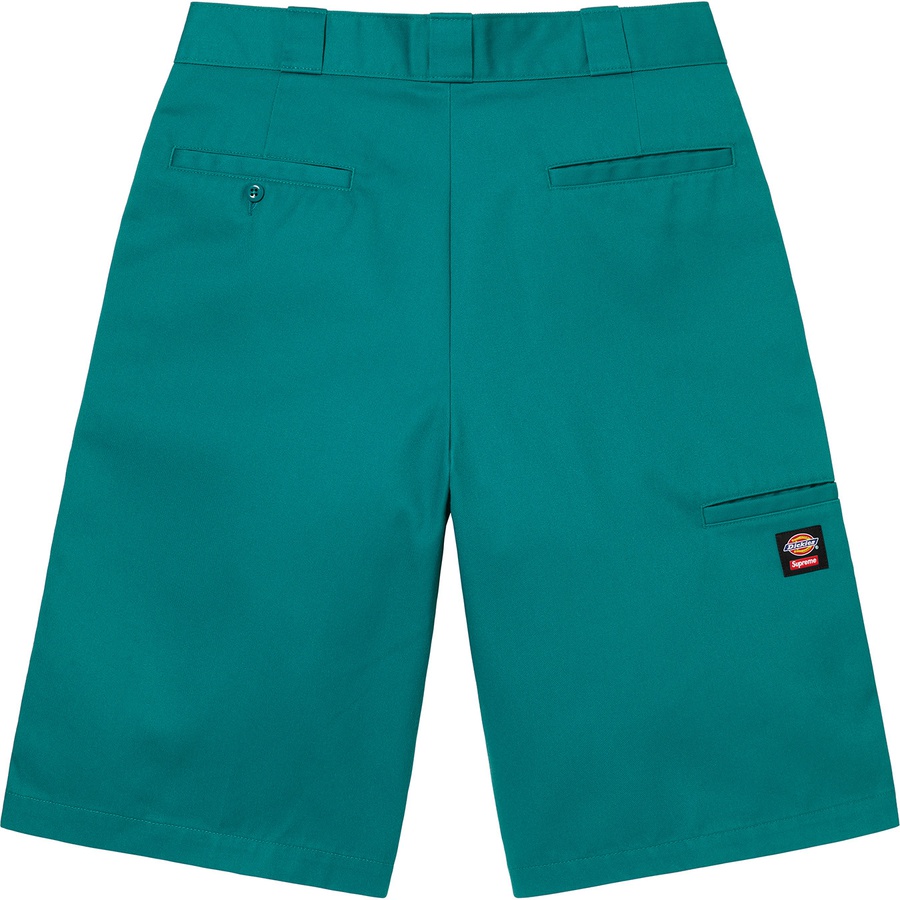 Details on Supreme Dickies Stripe 13” Loose Fit Work Short Teal from spring summer
                                                    2022 (Price is $98)