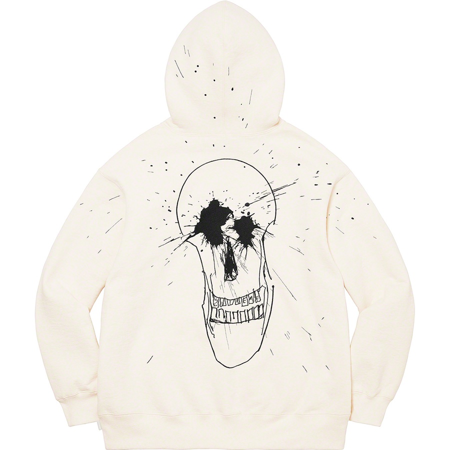 Details on Ralph Steadman Skull Hooded Sweatshirt Natural from spring summer
                                                    2022 (Price is $178)