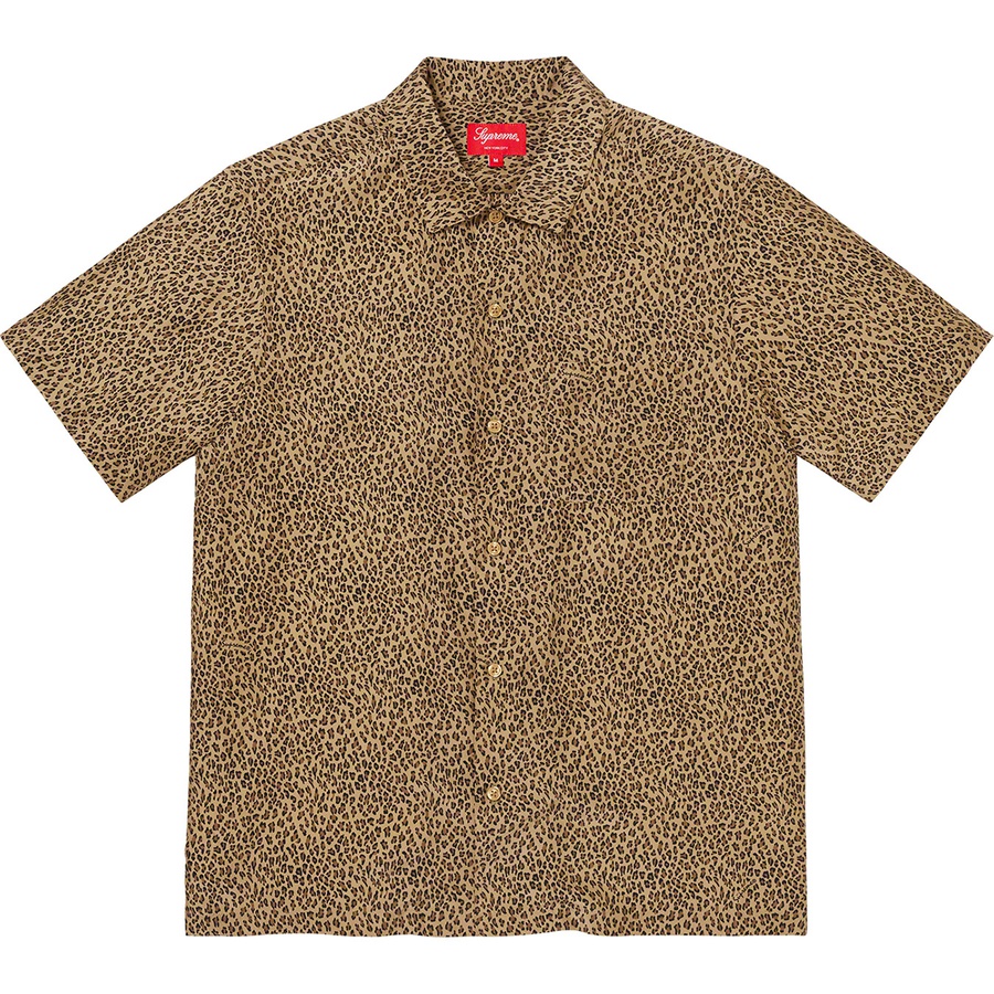 Details on Leopard Silk S S Shirt Tan from spring summer
                                                    2022 (Price is $158)