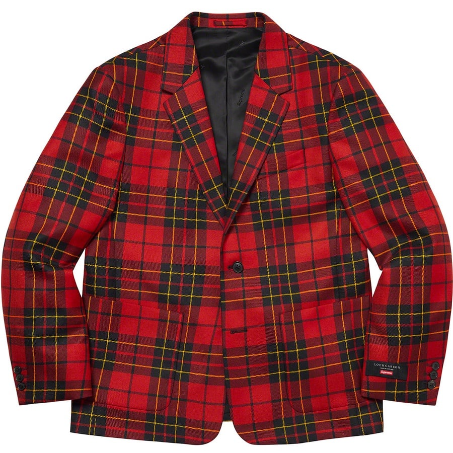 Details on Tartan Wool Suit Red from spring summer
                                                    2022 (Price is $598)