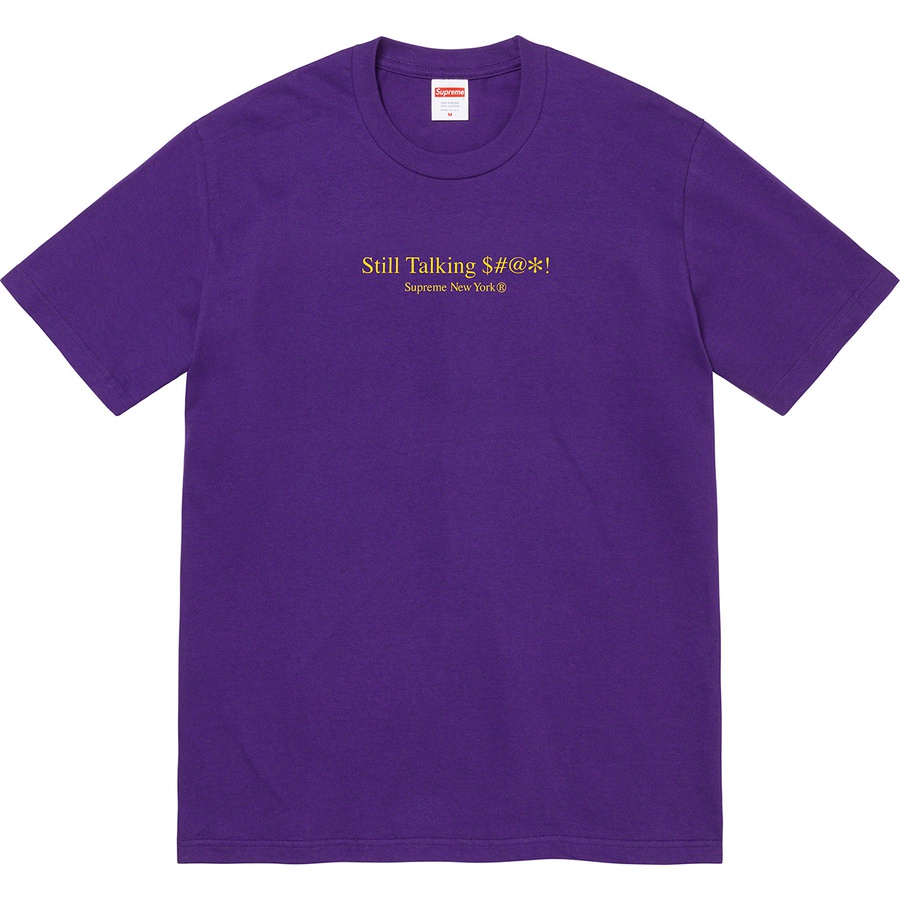 Details on Still Talking Tee Purple from spring summer
                                                    2022 (Price is $40)