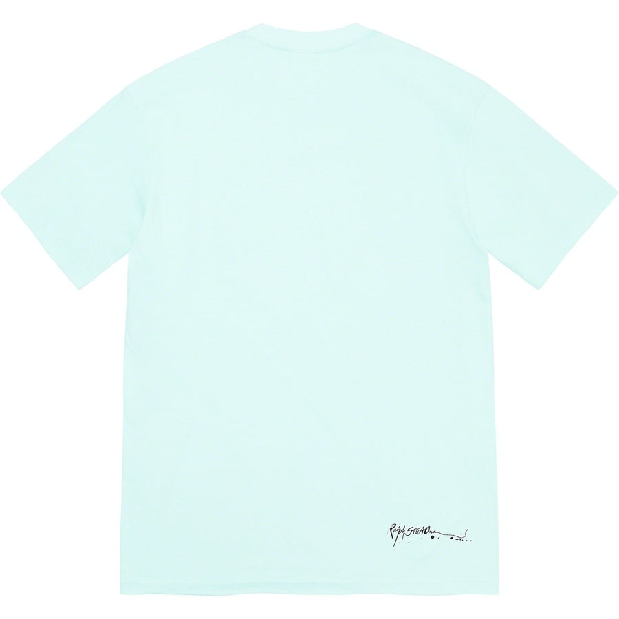 Details on Ralph Steadman Box Logo Tee Pale Blue from spring summer
                                                    2022 (Price is $44)