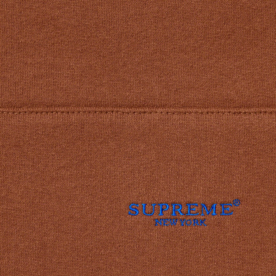 Details on Micro Logo Hooded Sweatshirt Brown from spring summer
                                                    2022 (Price is $158)