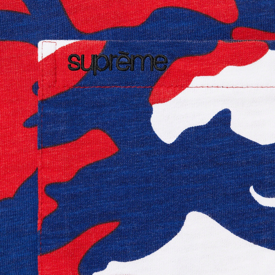 Details on S S Pocket Tee Red Camo from spring summer
                                                    2022 (Price is $60)