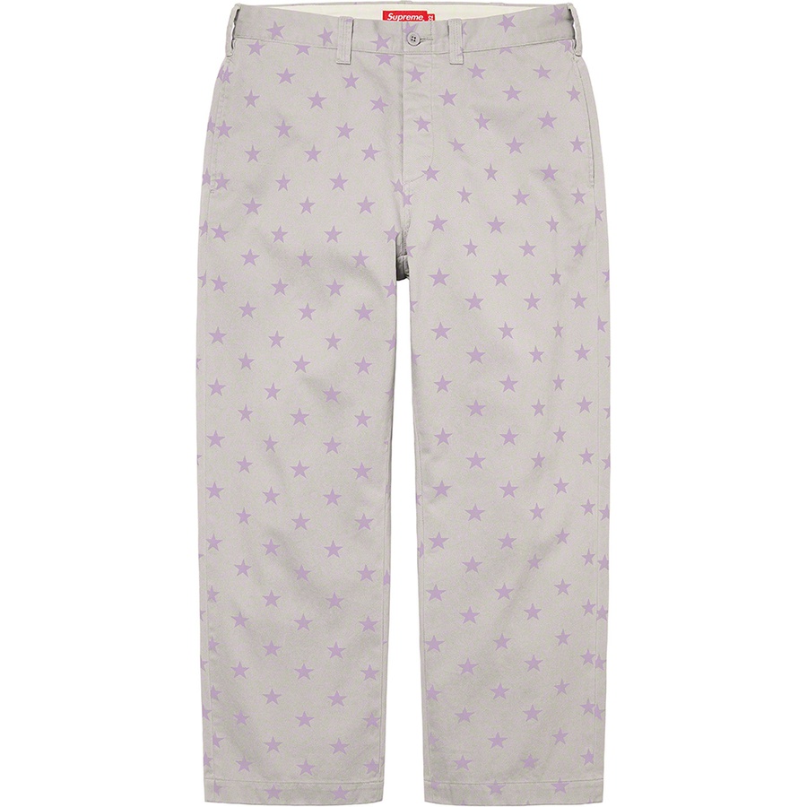 Details on Chino Pant Grey Stars from spring summer
                                                    2022 (Price is $148)
