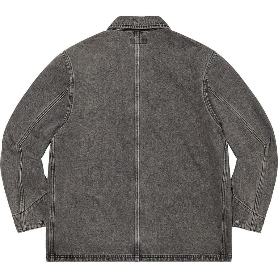 Details on Denim Chore Coat Black from spring summer
                                                    2022 (Price is $178)