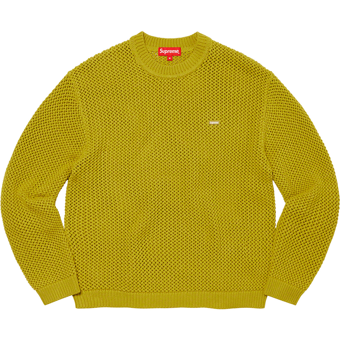 supreme open knit small box logo sweater-