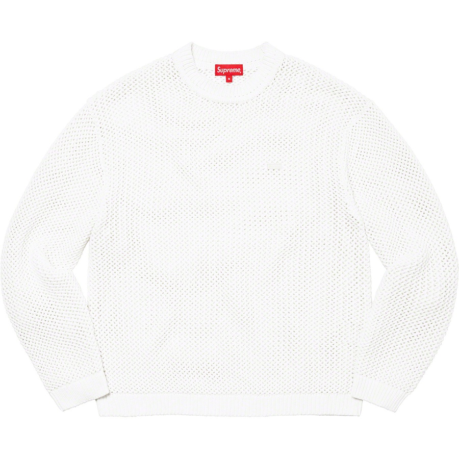 Details on Open Knit Small Box Sweater White from spring summer
                                                    2022 (Price is $138)