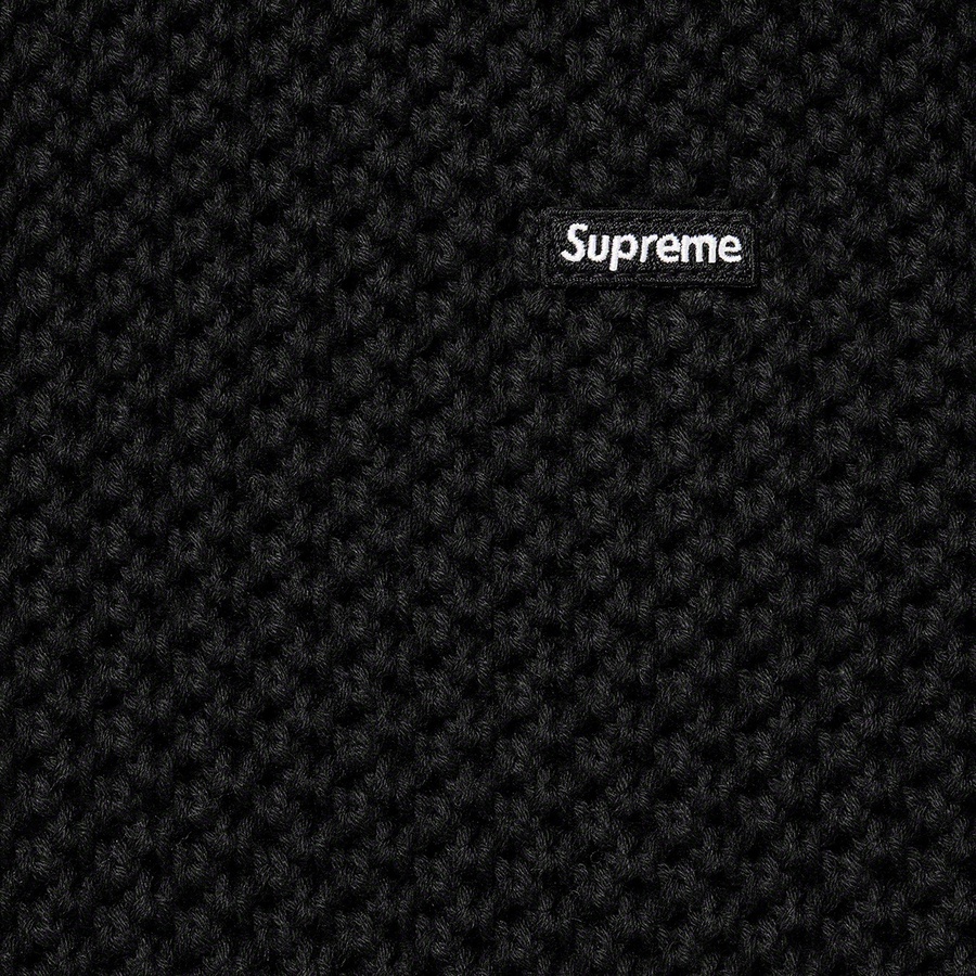 Details on Open Knit Small Box Sweater Black from spring summer
                                                    2022 (Price is $138)