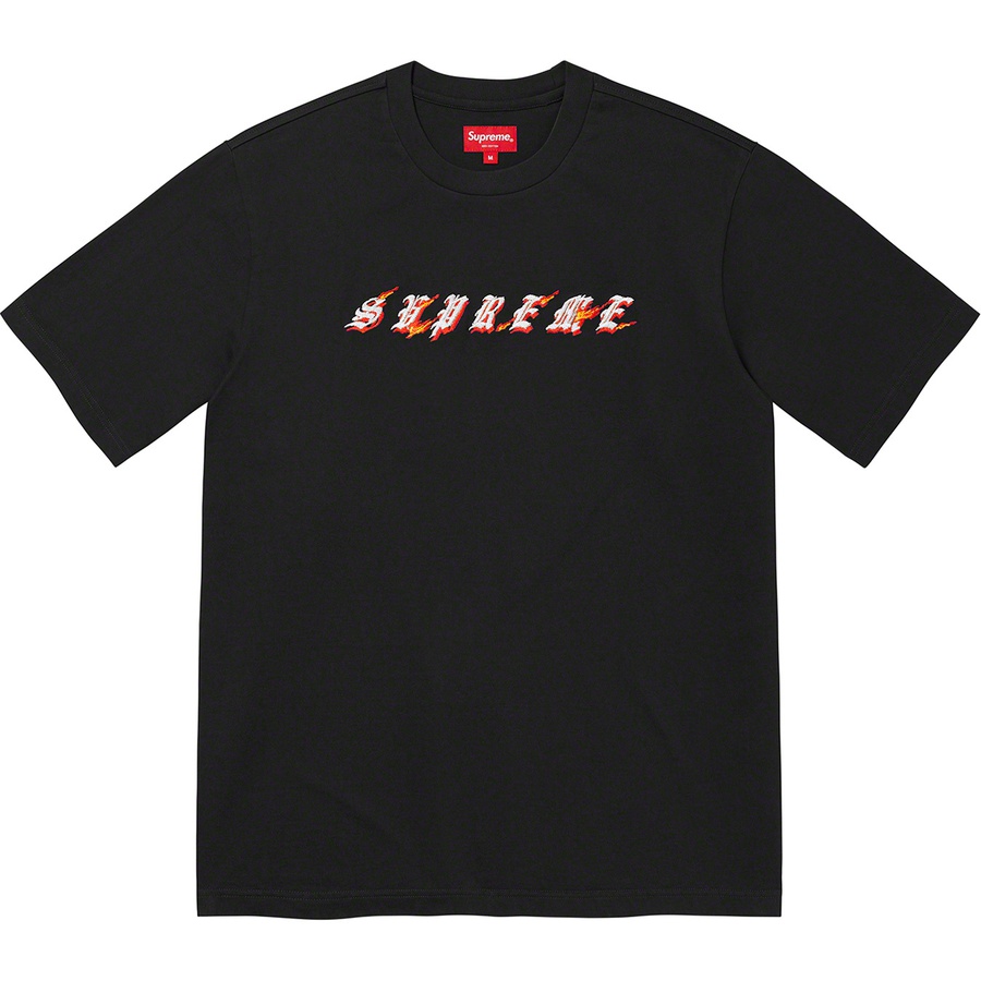 Details on Flames S S Top Black from spring summer
                                                    2022 (Price is $78)