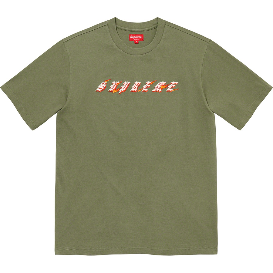 Details on Flames S S Top Olive from spring summer
                                                    2022 (Price is $78)