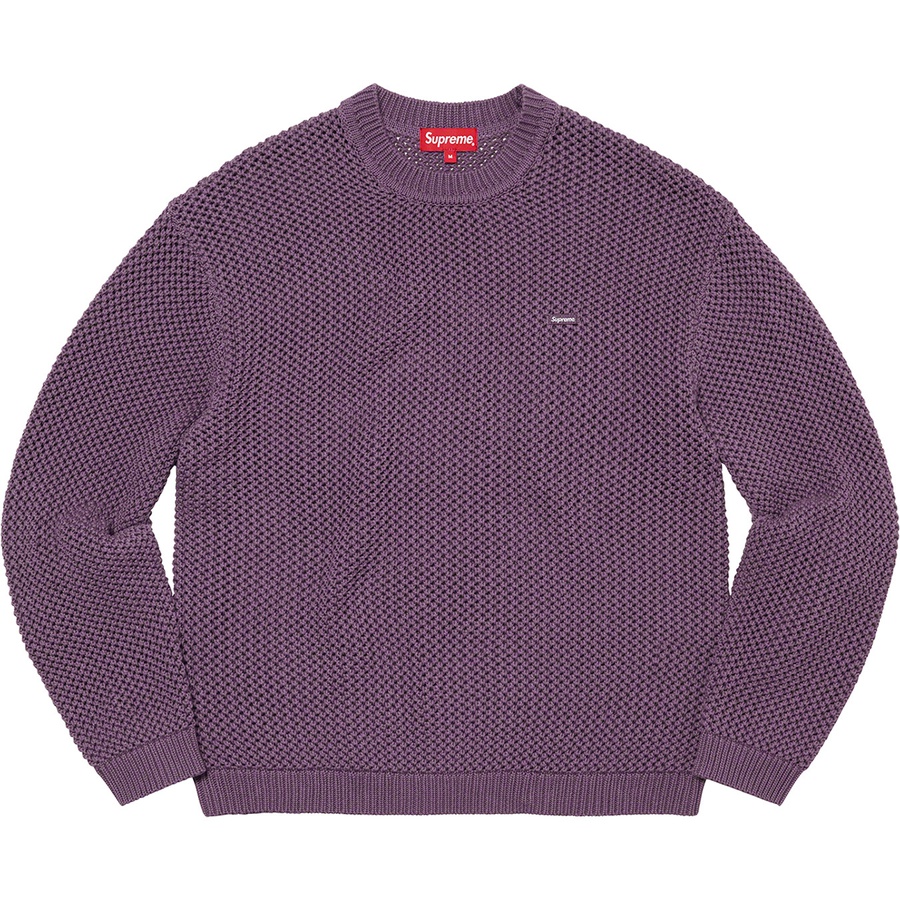 Details on Open Knit Small Box Sweater Dusty Purple from spring summer
                                                    2022 (Price is $138)