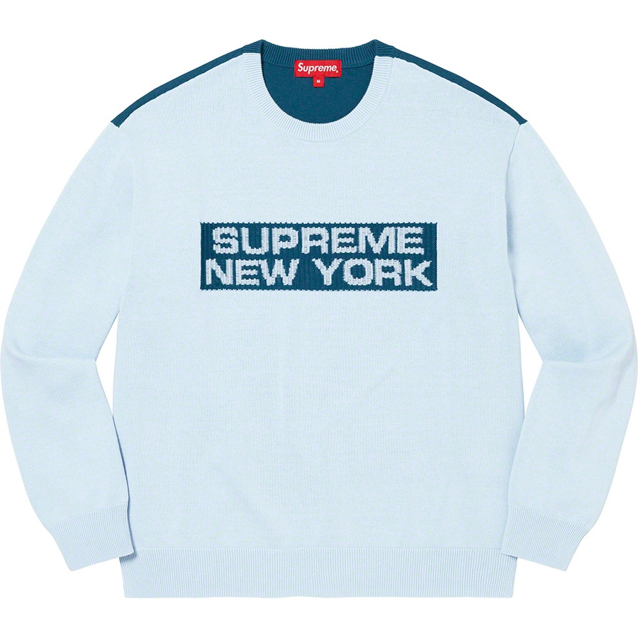 Details on 2-Tone Sweater Light Blue from spring summer
                                                    2022 (Price is $138)