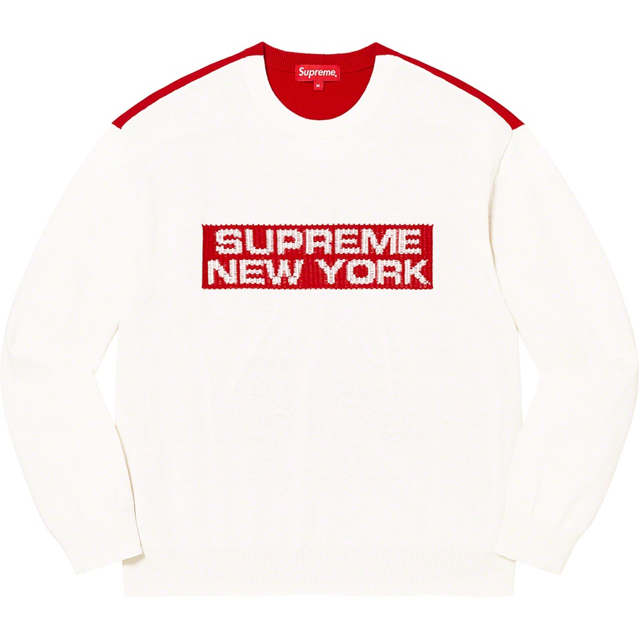 Details on 2-Tone Sweater White from spring summer
                                                    2022 (Price is $138)